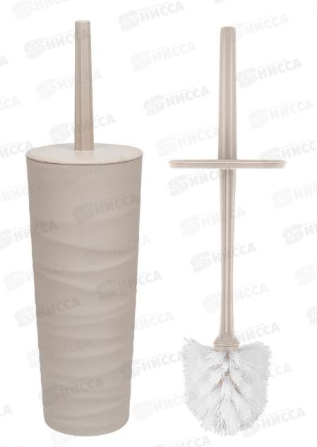 Комплект WC (ершик+подставка) Keeplex Wave бежевый топаз                            